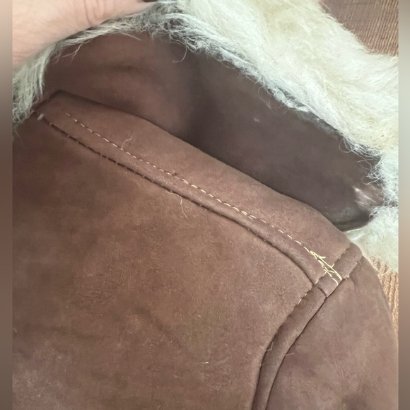 Gorgeous Vintage 70s Afghan Penny Lane Suede and Shearling Sheepskin Coat - Picture 11 of 12